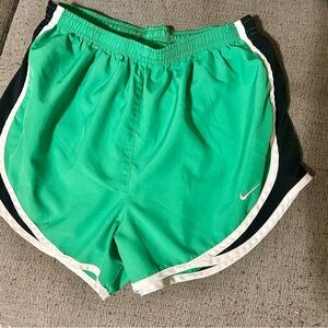 Nike Women's Teal Athletic Shorts with Black & White Trim